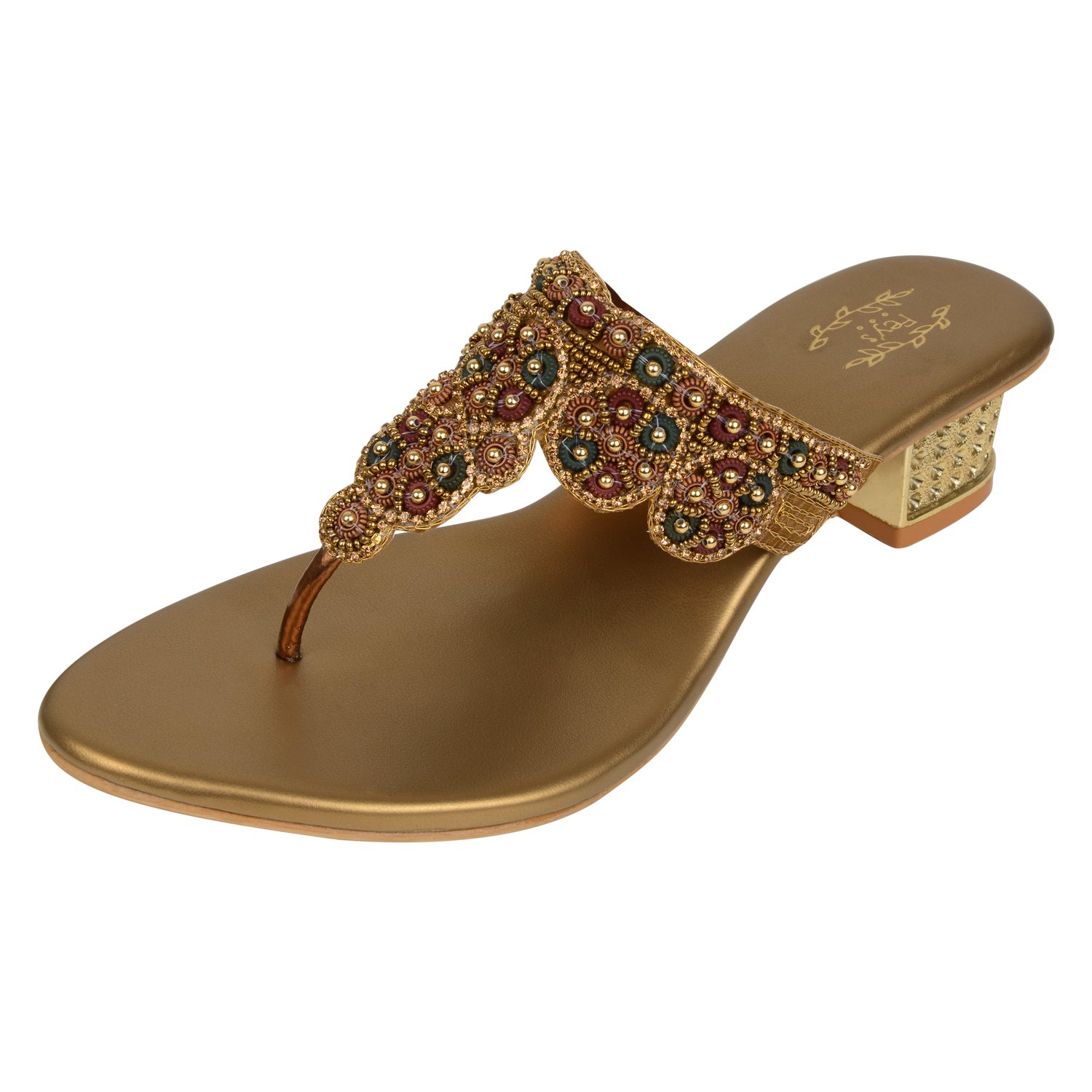 Women Brown Ethnic Traditional Festive Comfort Sandals