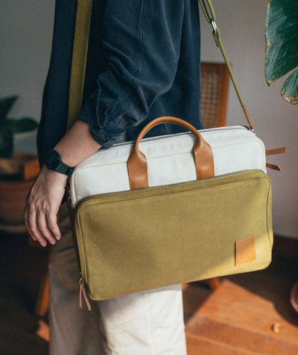 Office Laptop Leather Men Side Bag Professional Style