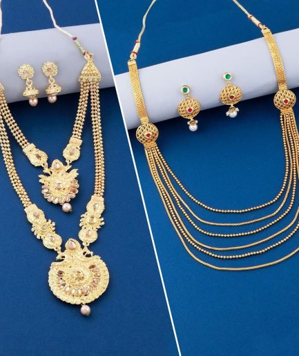 Women Multicolor Royal Premium Traditional Necklace Set Wear