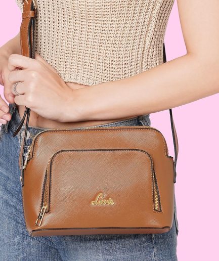 Women Black Compact Casual Adjustable Strap Sling Bag