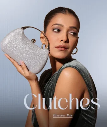 Women Gold Metallic Elegant Party Wear Clutch Bag