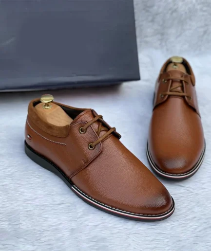 Tan Office Wear Formal Leather Shoes Professional Style Men
