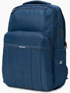 Blue College Backpack Modern Utility Design For Men