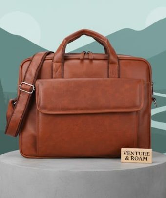 Brown Office Hand Bag Professional Style For Men