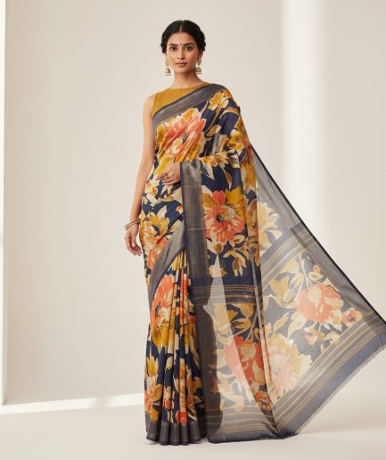 Women Multicolor Printed Traditional Saree Daily Wear