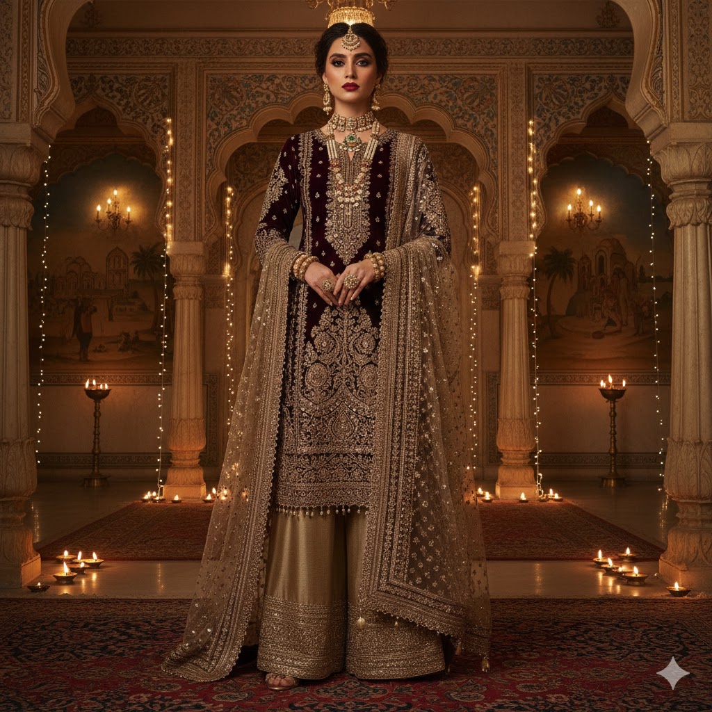 Women Green Royal Ethnic Designer Lehenga Set
