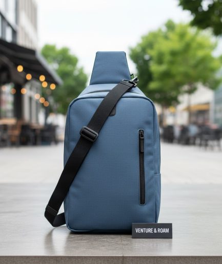 Blue Sling Bag Royal Touch Design For Men