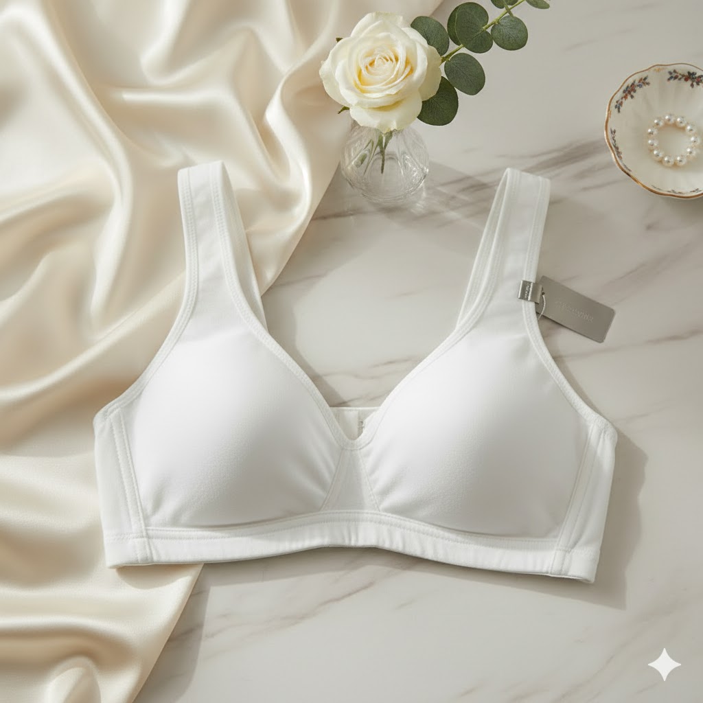 Women Beige Soft Cotton Everyday Comfort Support Bra - Image 3