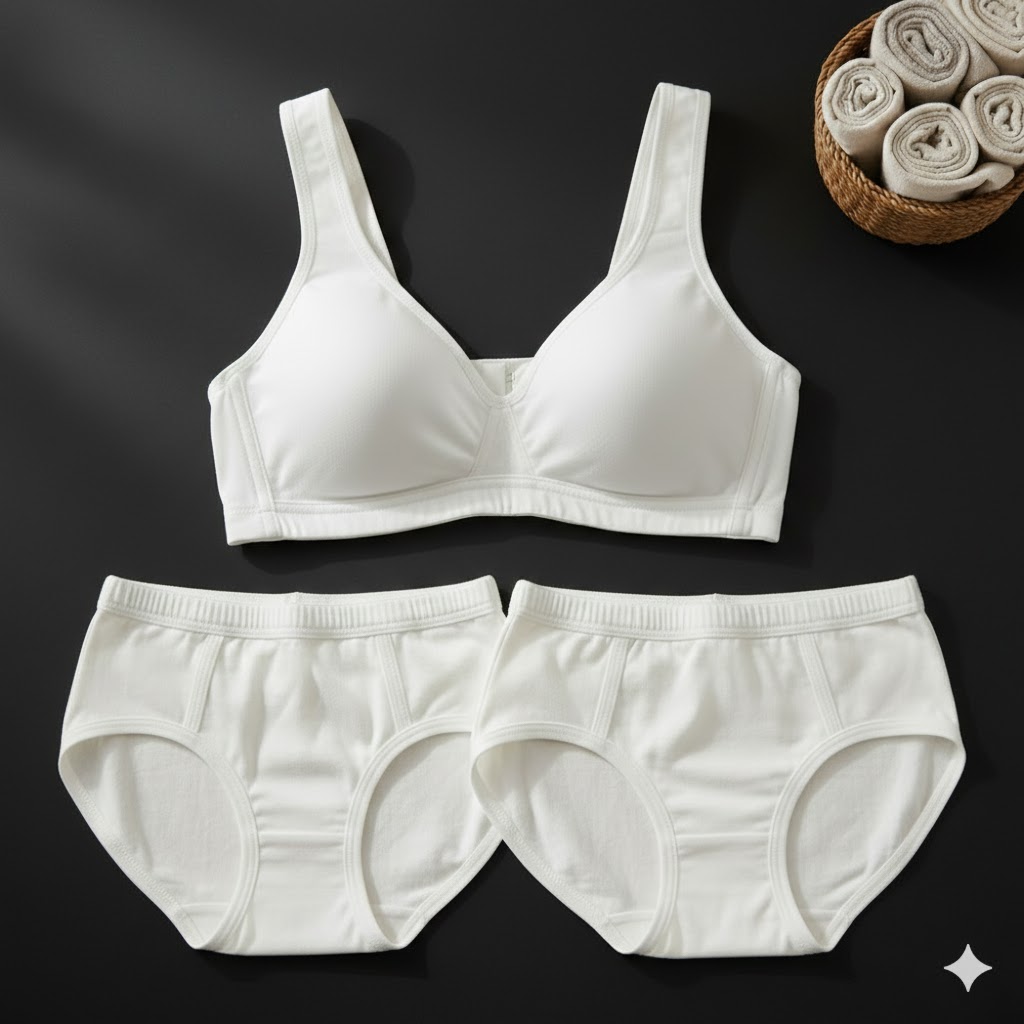 Women White Cotton Soft Breathable Daily Comfort Panty - Image 3
