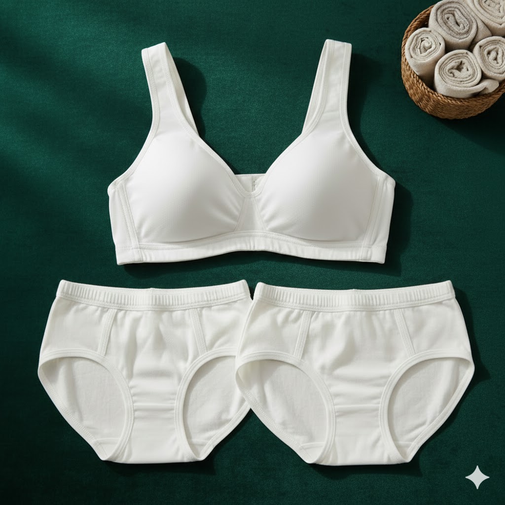 Women White Cotton Soft Breathable Daily Comfort Panty - Image 2