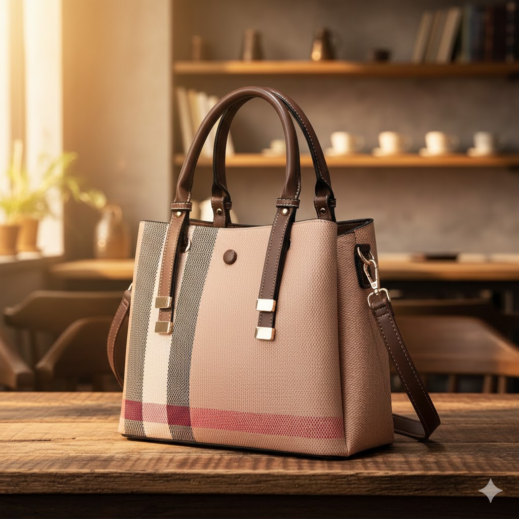 Women Hot Pink Casual Lightweight Daily Use Handbag - Image 4