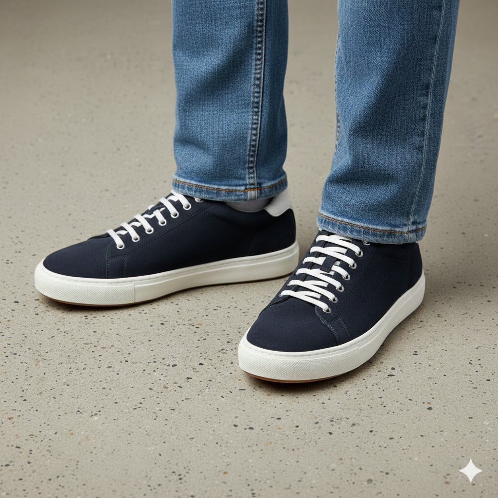 Black Fashion Sneakers Trendy Street Style Casual Men - Image 2