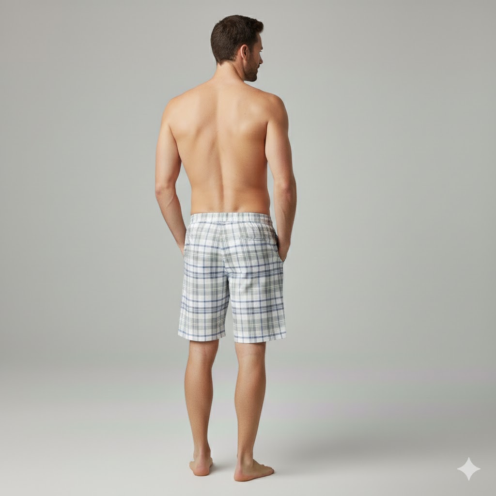 Men Boxer Shorts Relaxed Fit Breathable Cotton Nightwear - Image 2