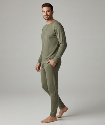 Men Casual Loungewear Soft Relaxed Daily Home Wear