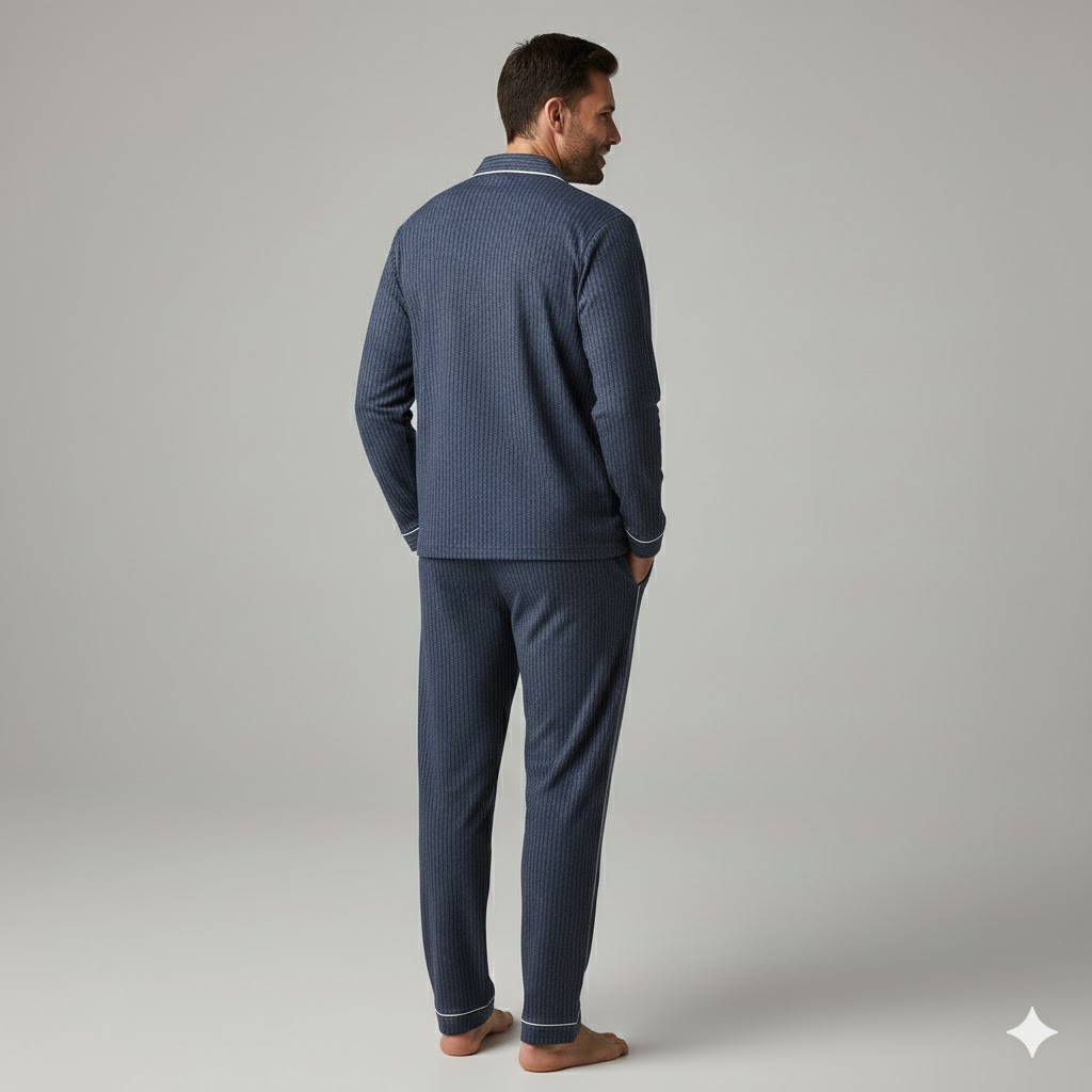 Men Relax Fit Pyjamas Soft Comfortable Night Lounge Wear - Image 2