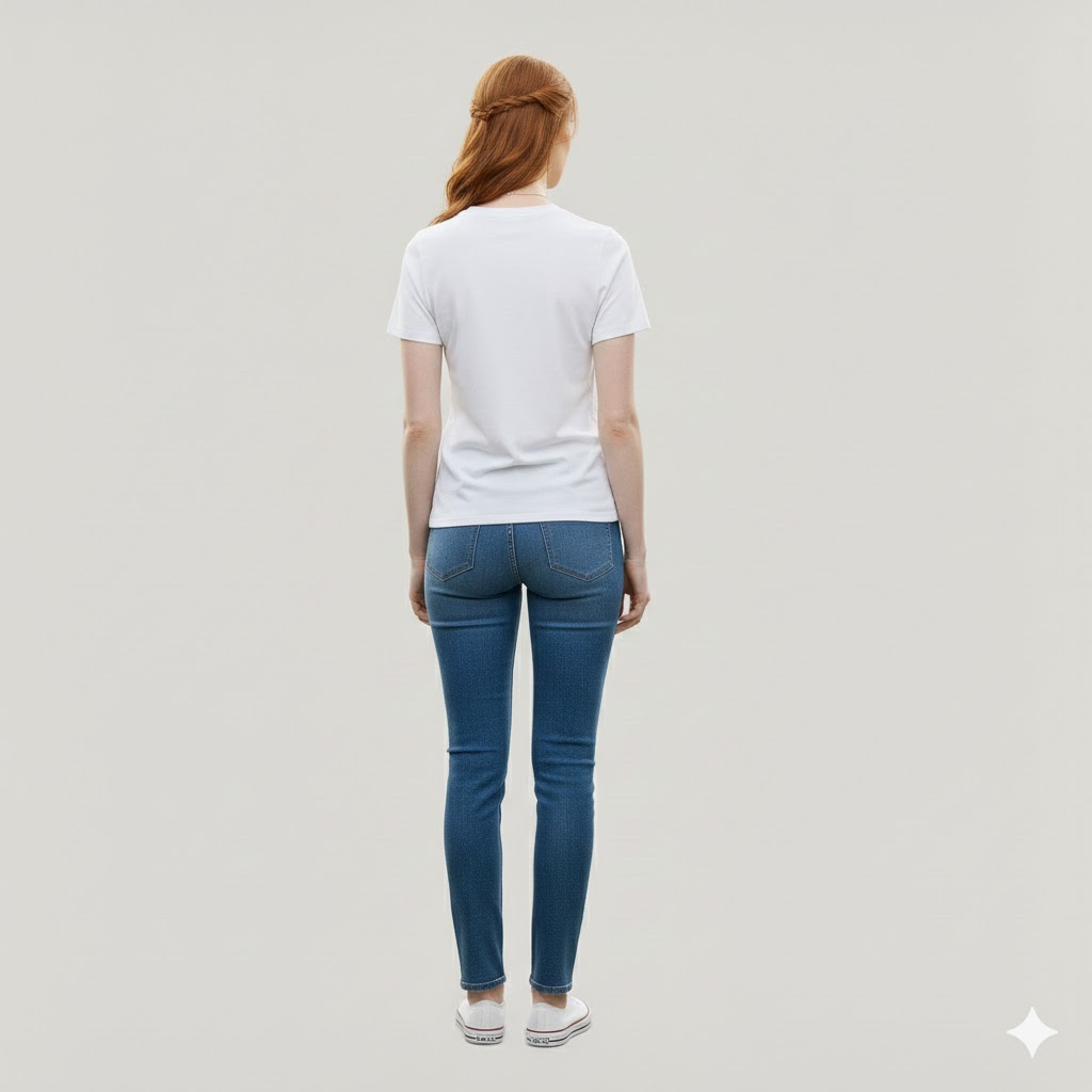 Women Blue Classic Denim Slim Fit Jeans - Image 2