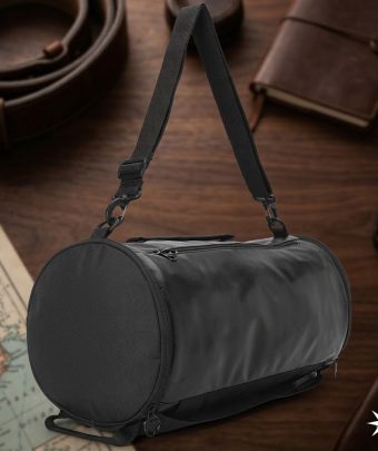 Black Gym Duffle Lifestyle Bag For Men