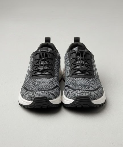 Black Training Shoes Durable Grip Active Sports Wear Men