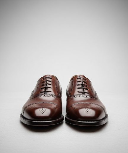 Brown Formal Leather Lace Up Office Shoes For Men