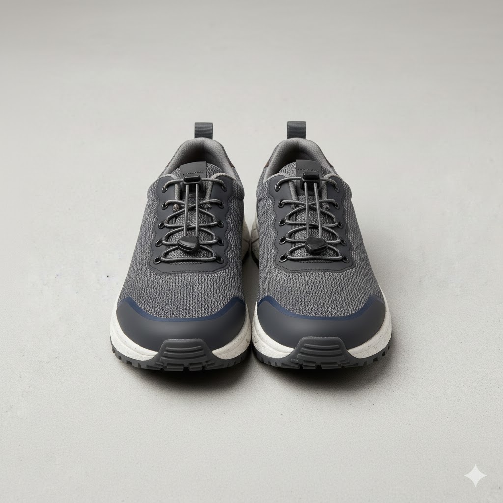 Grey Jogging Shoes Lightweight Cushion Running Training Men