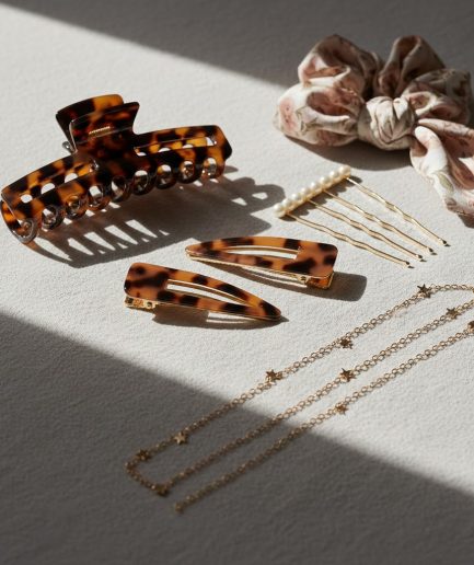 Women Multicolor Soft Elegant Premium Hair Accessories Set