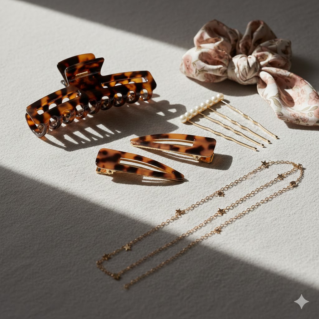 Women Multicolor Soft Elegant Premium Hair Accessories Set