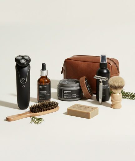 Premium Grooming Combo Beard Hair Skin Complete Set Men