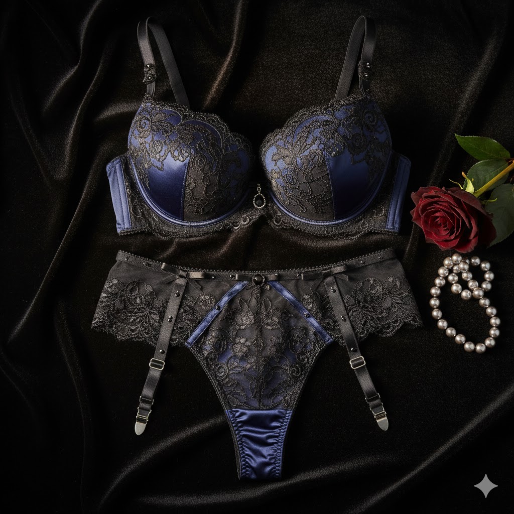 Women Emerald Green Luxury Lace Premium Designer Lingerie