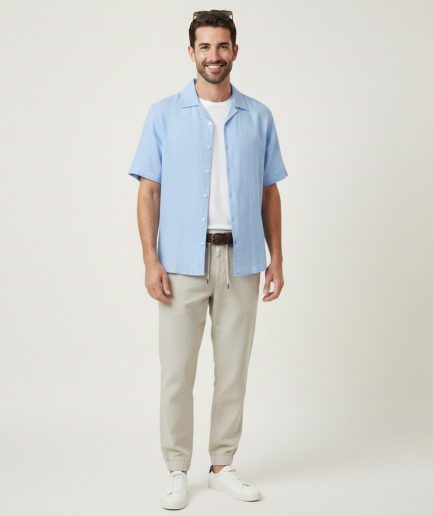 Comfort Fit Pants Relaxed Casual Office Daily Wear Men