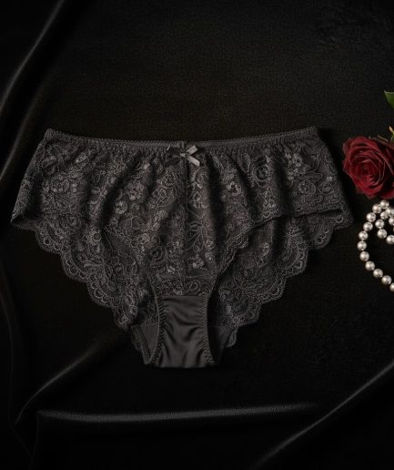 Women Black Lace Premium Soft Comfortable Designer Panty