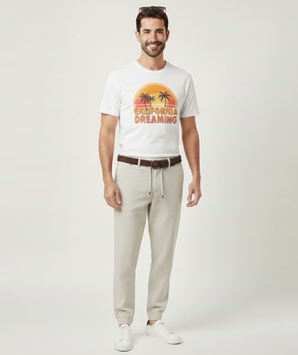Graphic Printed T Shirt Trendy Casual Street Wear Men
