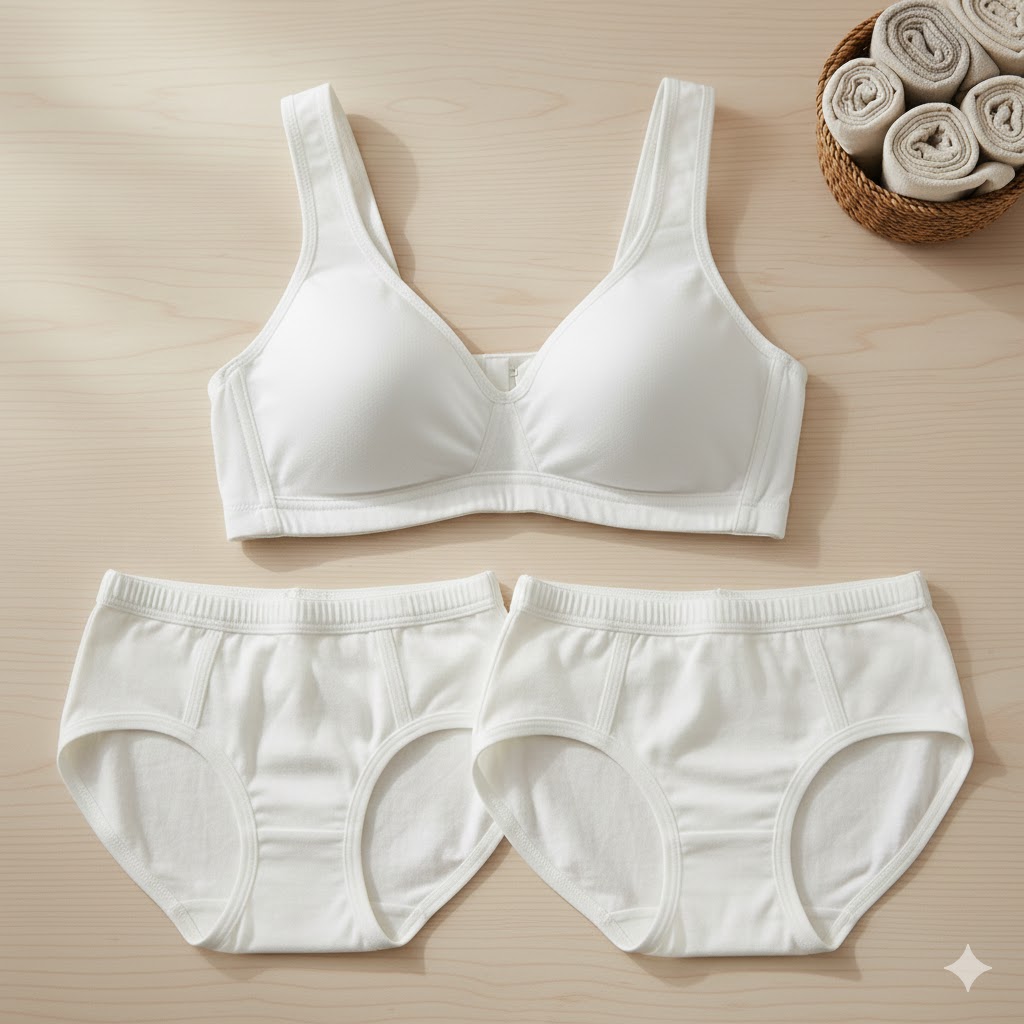 Women White Cotton Soft Breathable Daily Comfort Panty