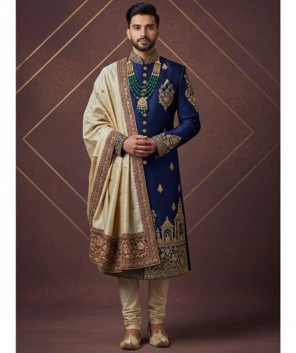 Royal Ethnic Set Wedding Festive Traditional Outfit Men