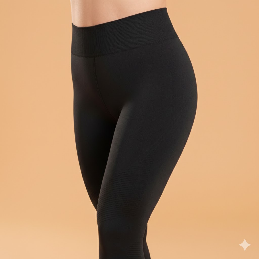 Women Black Stretch Yoga Training Fitness Pants - Image 3